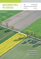 okładka czasopisma Matematyka w Szkole (dla nauczycieli szkół średnich) nr 38 (V-VI 2009)